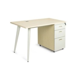 Bàn làm việc chân sắt hộc liền 1902B14H5