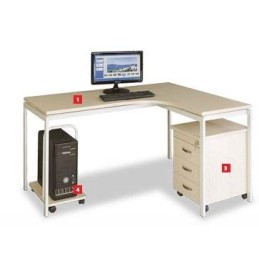 Bàn làm việc lượn chân sắt BLT(P)14CH