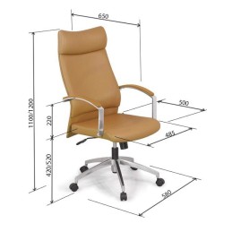 Ghế da lưng cao GX305