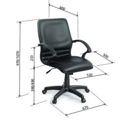 Ghế xoay da GX13.1N
