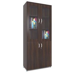 Tủ gỗ cao cánh kính TG04K-2