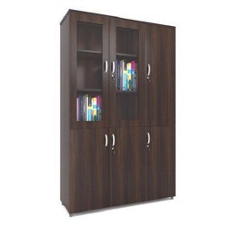 Tủ gỗ cao cánh kính 3 buồng TG04K-3