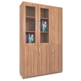 Tủ gỗ cao cánh kính 3 buồng TG04K-3