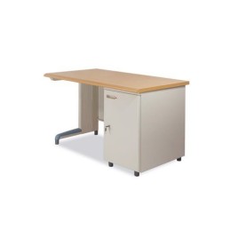 Bàn làm việc hộc liền chân sắt BS12H1-LV