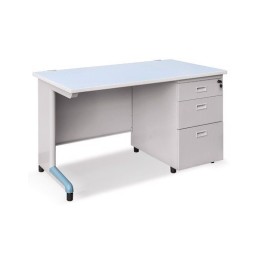 Bàn làm việc hộc liền sắt BS12H3-LG