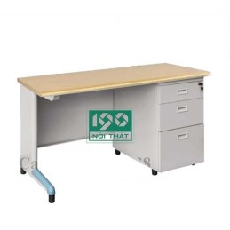 Bàn làm việc hộc liền sắt BS12H3-LV