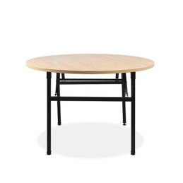 Bàn gấp mặt tròn chân sắt BGT12
