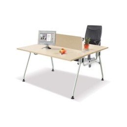 Cụm bàn làm việc chân sắt 2 vị trí BCA12-2