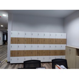 Tủ locker gỗ 45 ngăn cánh mở LK16