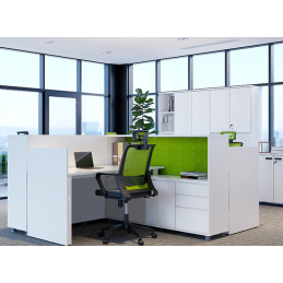 Cụm bàn làm việc 4 vị trí D02
