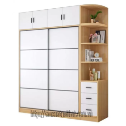 Tủ quần áo DH203 cánh trượt, thiết kế hiện đại của DOHOME