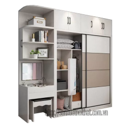 Tủ quần áo DH217 cánh lùa, thiết kế hiện đại của DOHOME