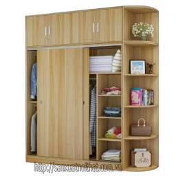 Tủ quần áo DH218 cánh trượt, thiết kế hiện đại của DOHOME