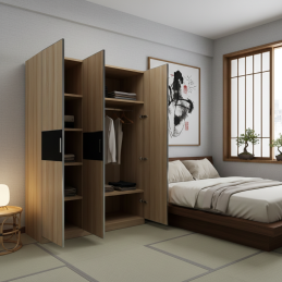 Tủ áo 3 cánh mở 1m4 TA140-005